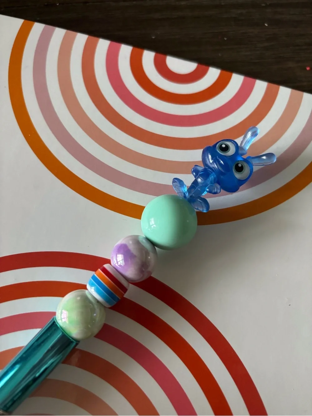 Disney Doorables: A Bug's Life: Glitter Flik handmade beaded pen